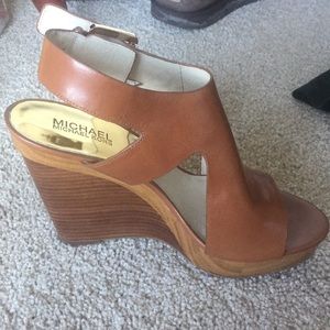 Michael Kors Tan Josephine Wedges